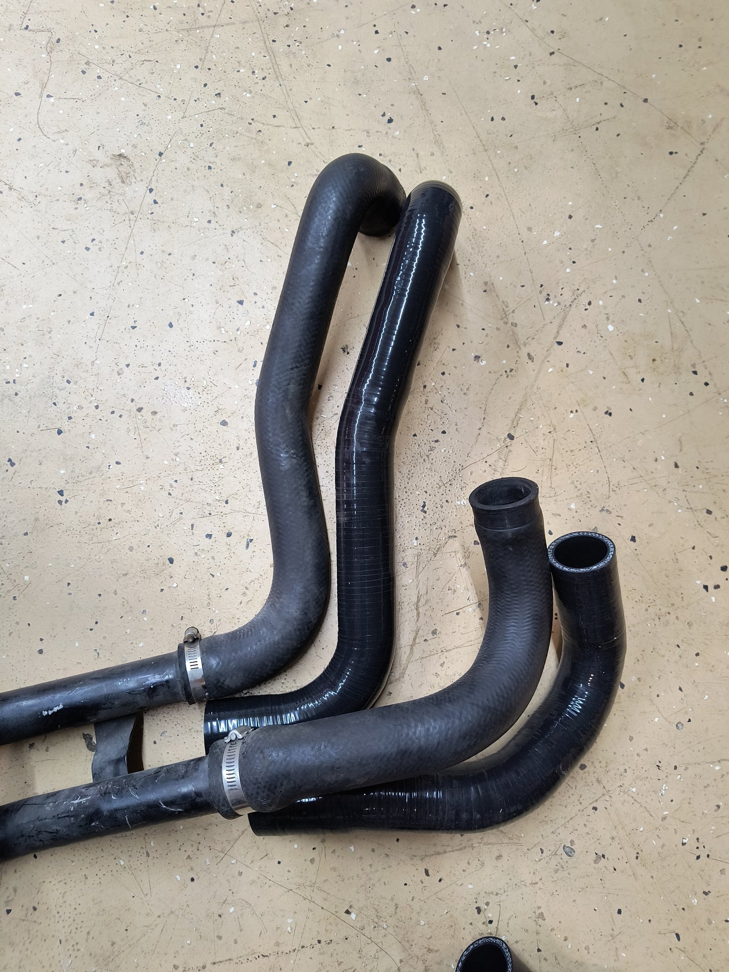 91-99 3000GT VR4 / Dodge Stealth TT Silicone Intercooler Hose Black Kit ** No Logo**