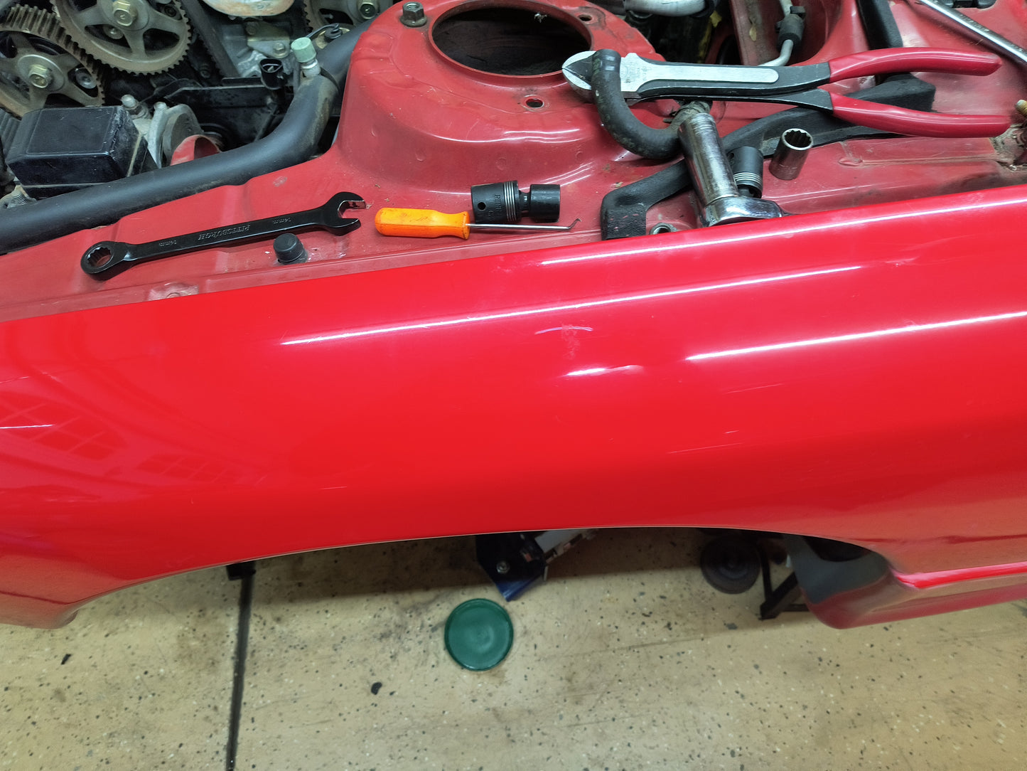 3000GT / Dodge Stealth Front Driver Side Fender ( Red )