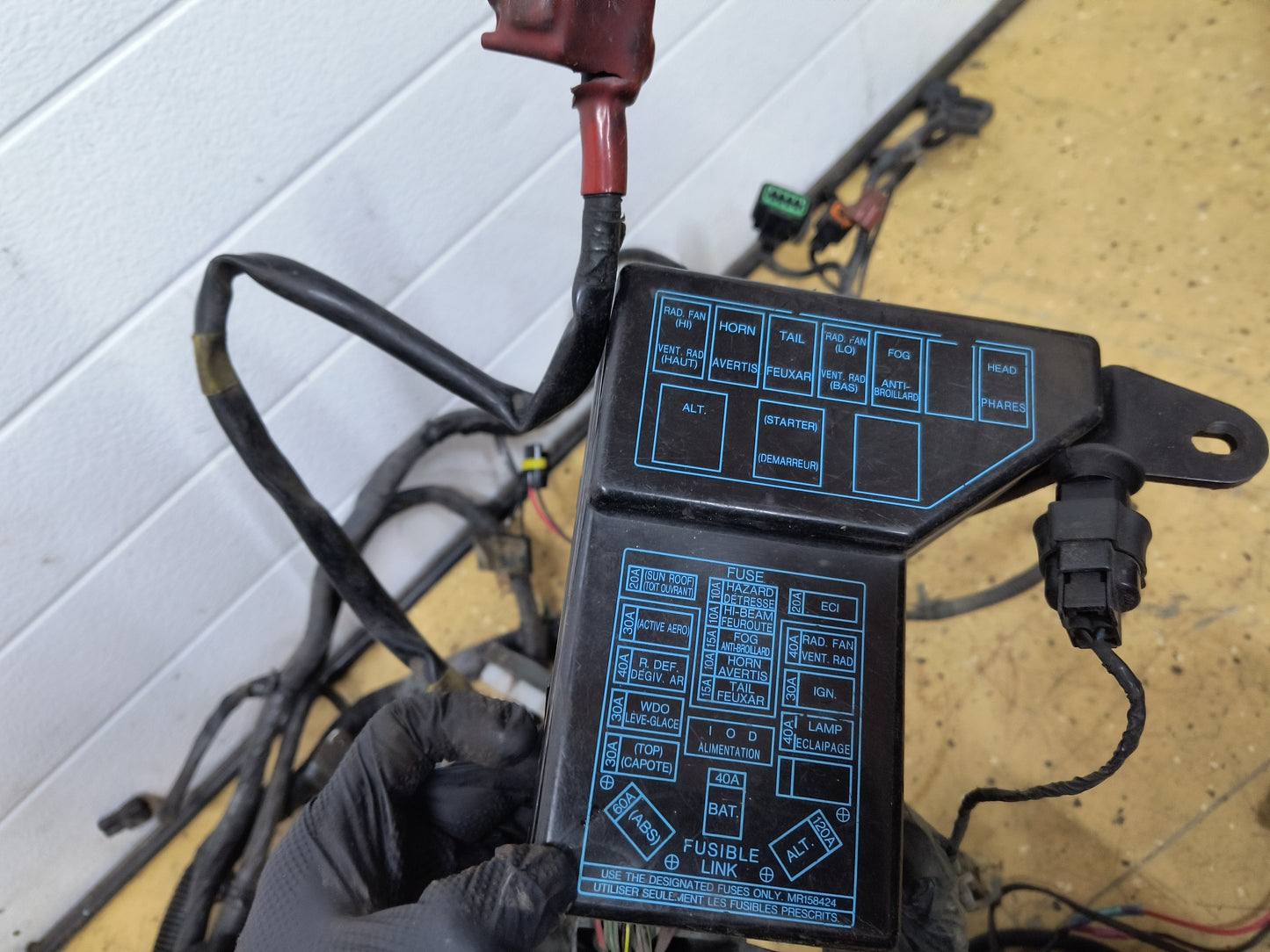 97 3000GT VR4 OEM Engine Bay Harness w/ Fuse Box