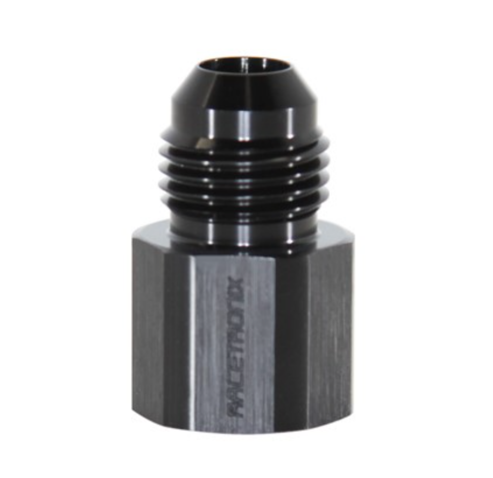 Adapter, -6 JIC AN Male » M14x1.5 Female Inverted Flare, Black