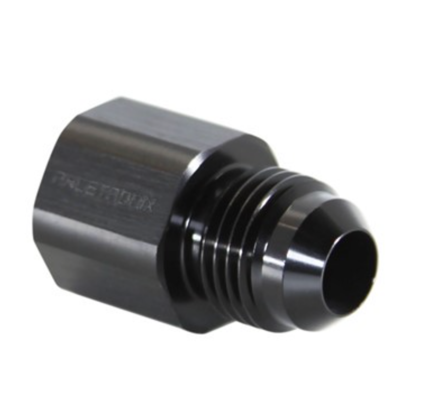 Adapter, -6 JIC AN Male » M14x1.5 Female Inverted Flare, Black