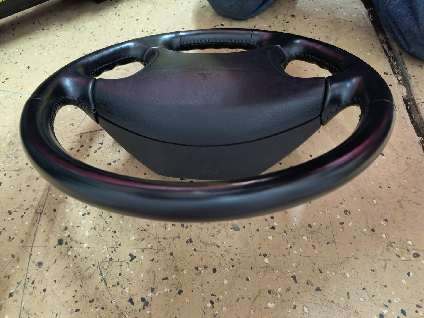 97-99 3000GT VR4 True Black Steering Wheel **Mint**