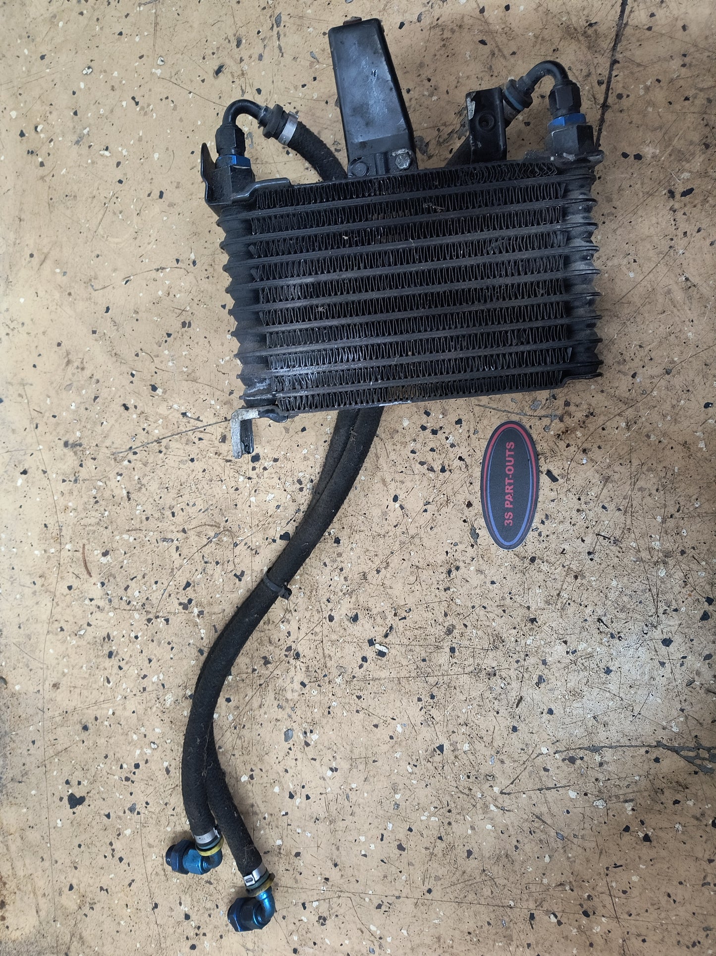 3000GT VR4 / Dodge Stealth TT Oil Cooler with Aftermarket Lines