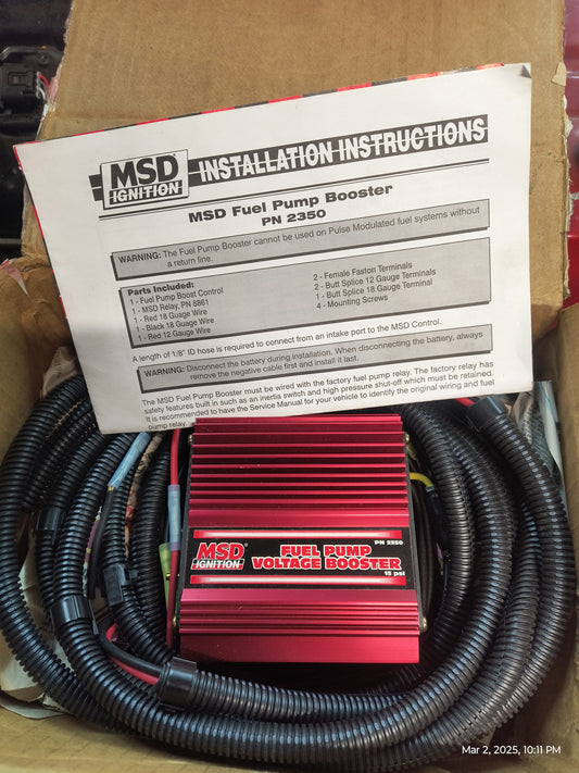MSD Electric Fuel Pump Booster