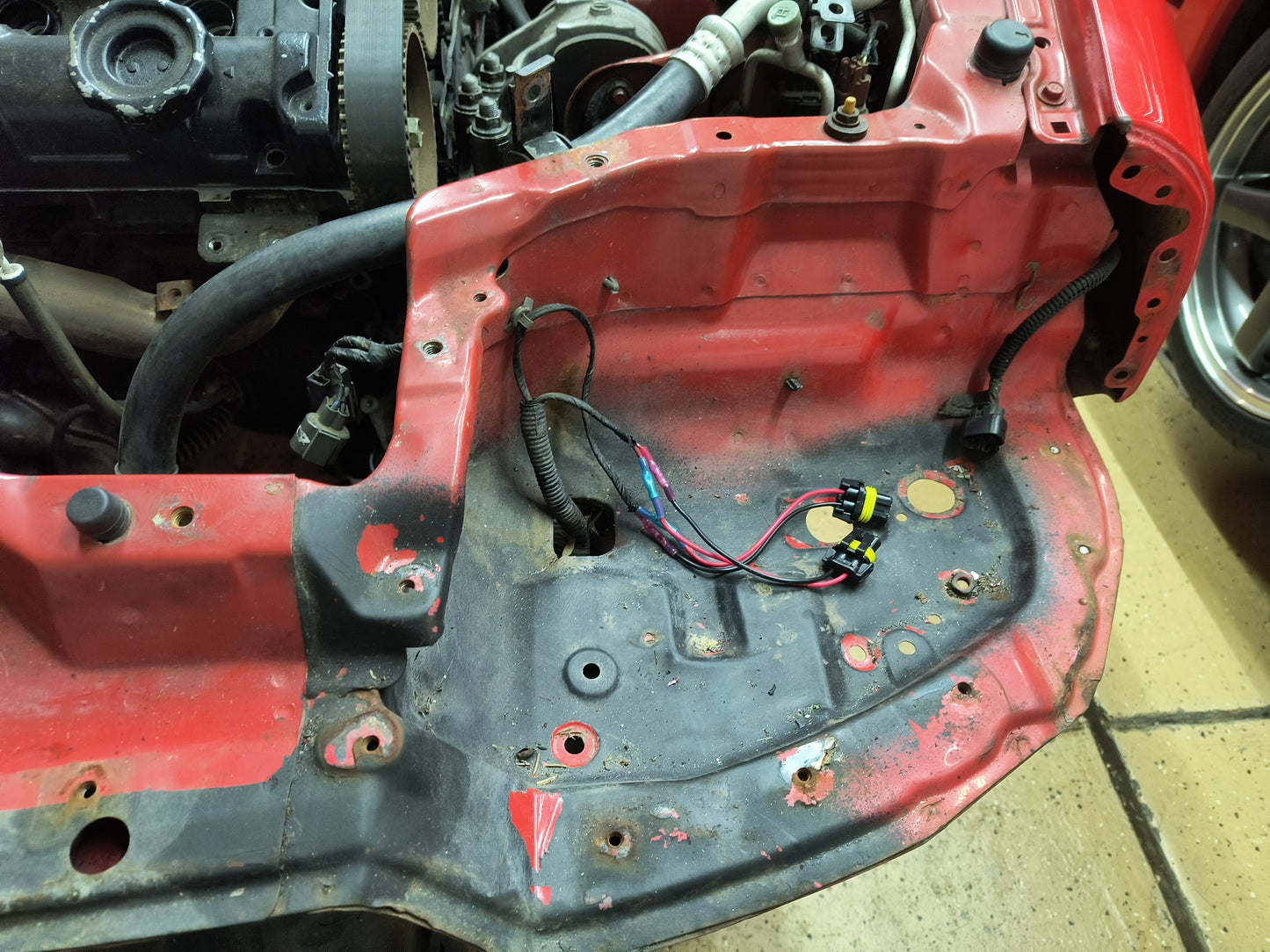 1994 - 99 3000GT / Dodge Stealth 2nd Gen Headlight Buckets with Radiator Support