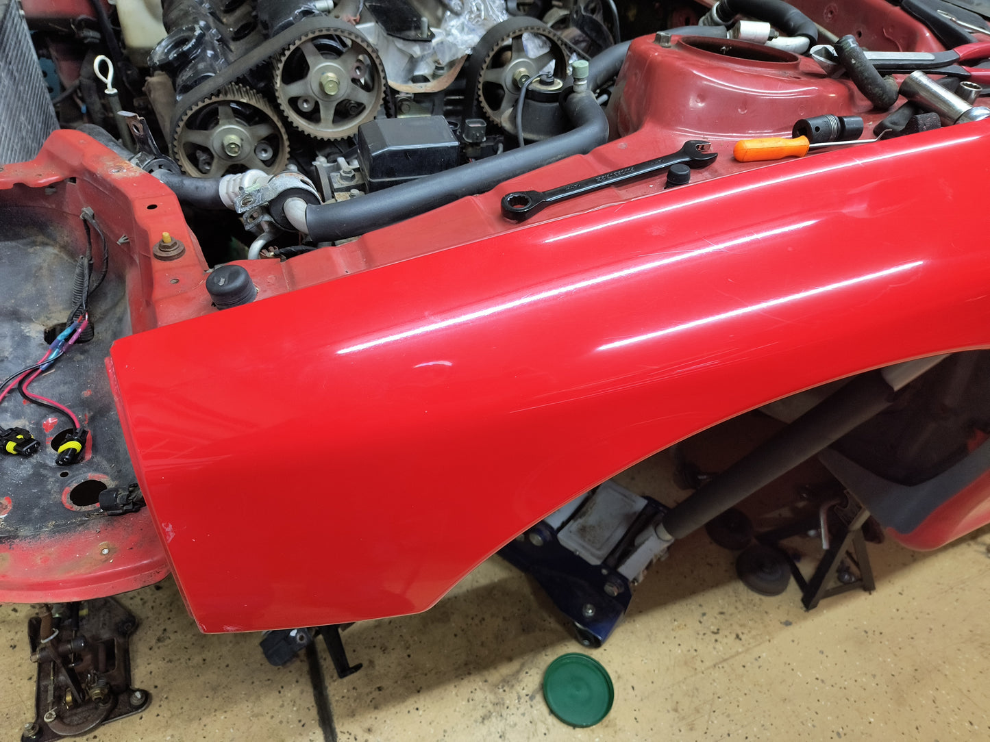 3000GT / Dodge Stealth Front Driver Side Fender ( Red )