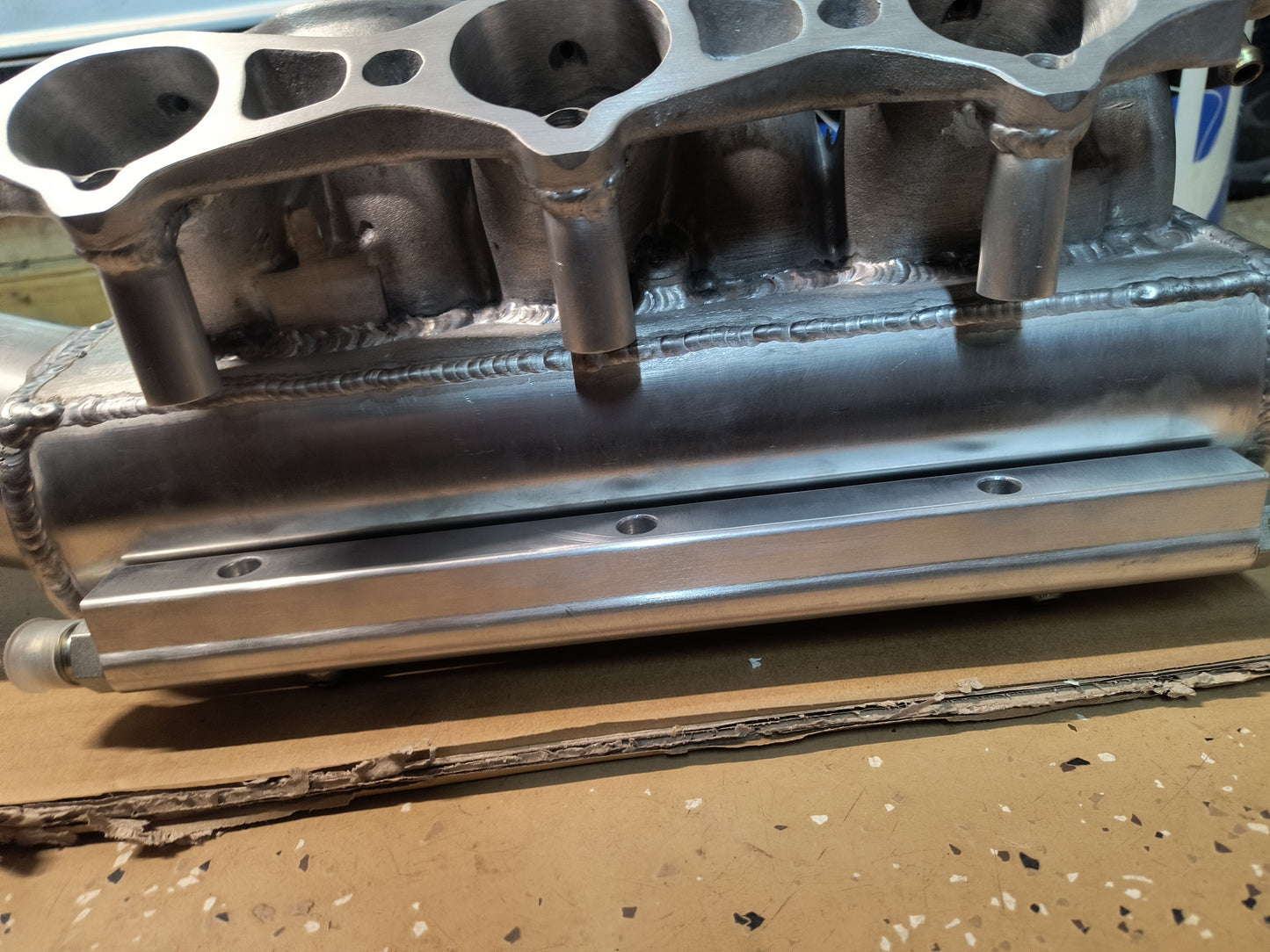 3000GT VR4 / Dodge Stealth TT Single Turbo Intake Plenum Driver Side Exit