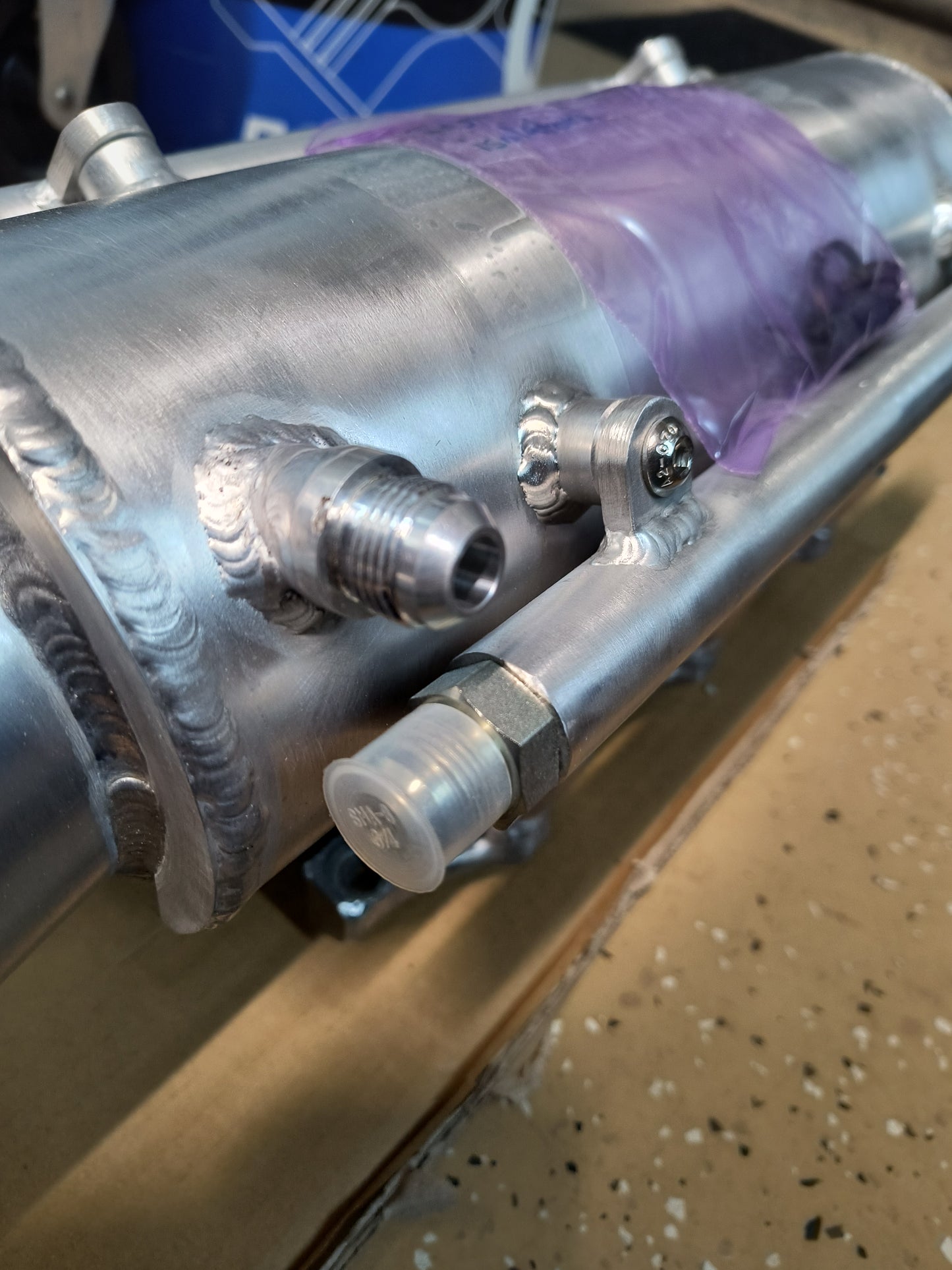 3000GT VR4 / Dodge Stealth TT Single Turbo Intake Plenum Driver Side Exit