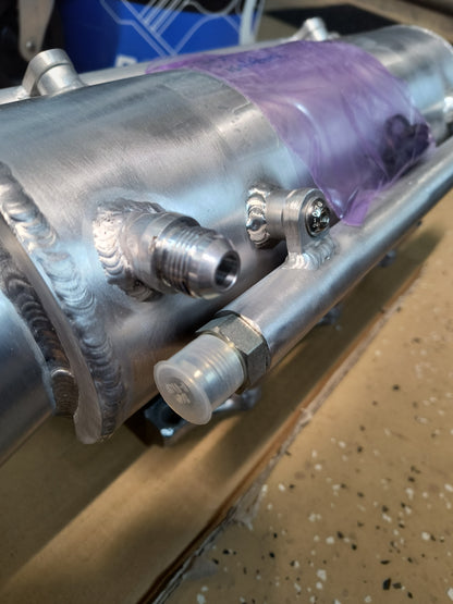 3000GT VR4 / Dodge Stealth TT Single Turbo Intake Plenum Driver Side Exit