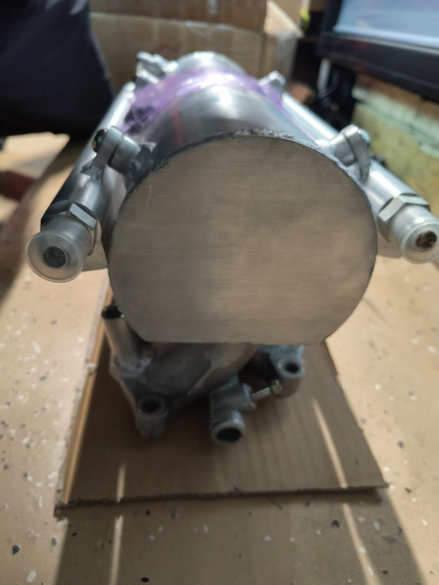 3000GT VR4 / Dodge Stealth TT Single Turbo Intake Plenum Driver Side Exit