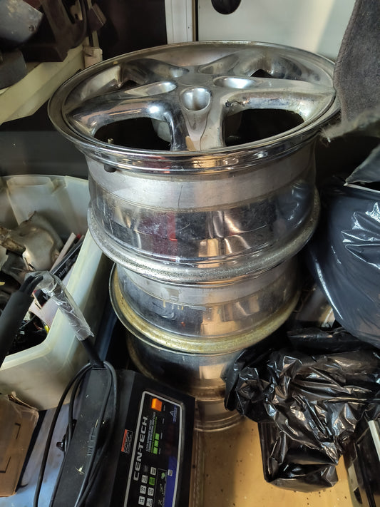 3000GT / Dodge Stealth OEM 18" 5 Spoke Chrome Wheels (Set of 4)