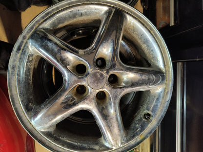 3000GT / Dodge Stealth OEM 18" 5 Spoke Chrome Wheels (Set of 4)