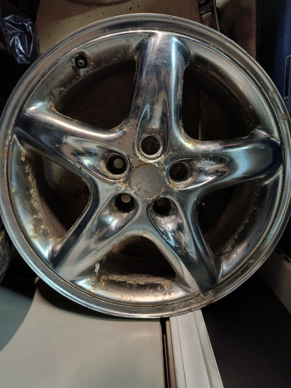 3000GT / Dodge Stealth OEM 18" 5 Spoke Chrome Wheels (Set of 4)