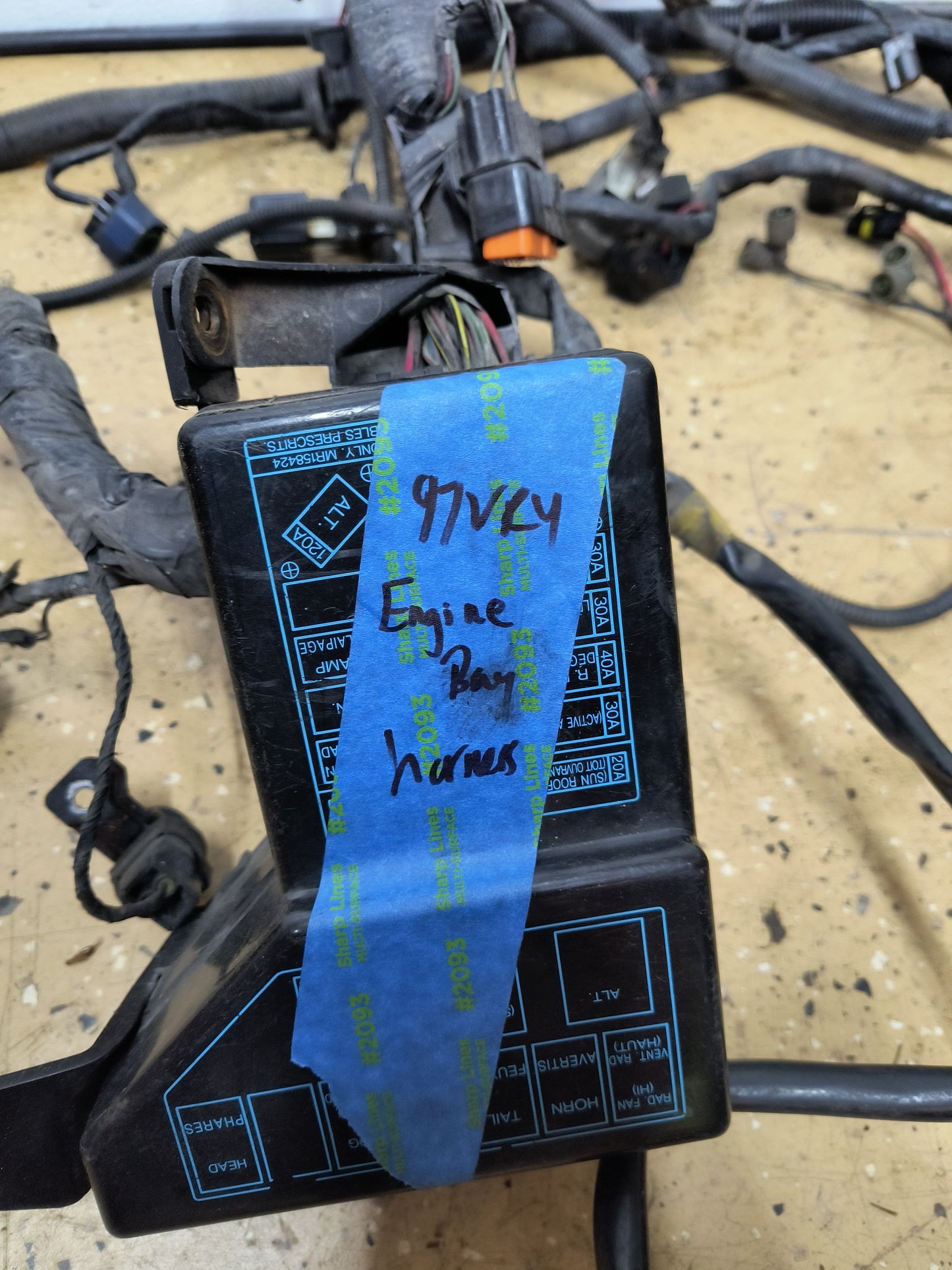 97 3000GT VR4 OEM Engine Bay Harness w/ Fuse Box