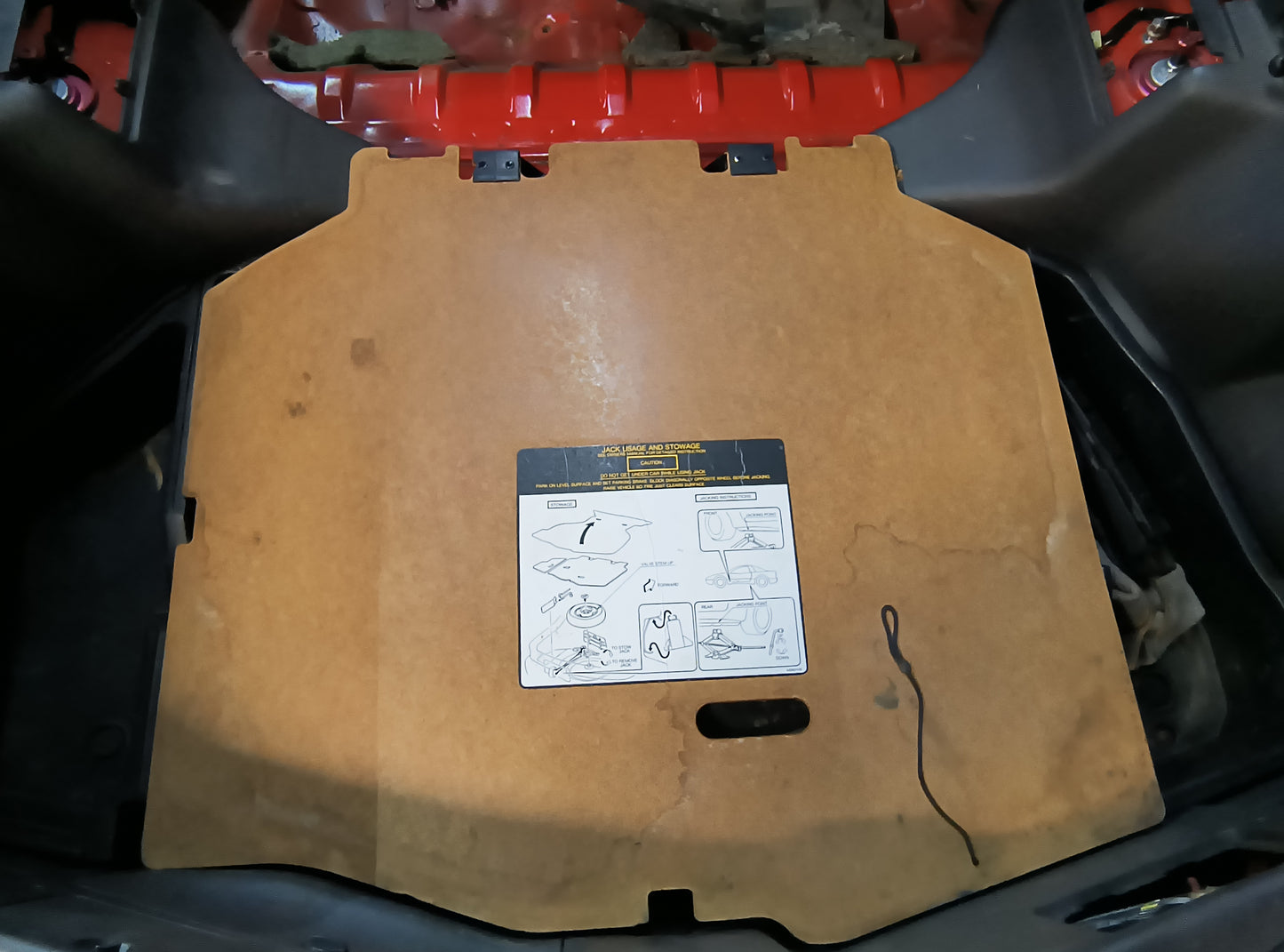 3000GT / Dodge Stealth Rear Hatch Spare Tire Cover