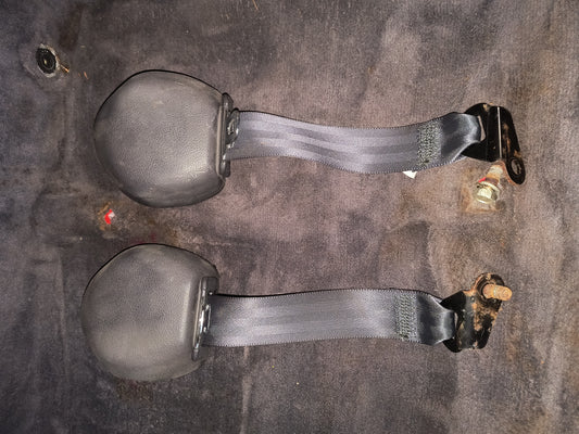 3000GT / Dodge Stealth Charcoal OEM Rear Seat Belts