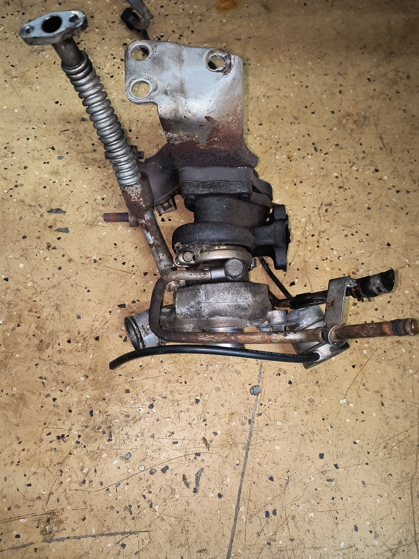 3000GT VR4 / Dodge Stealth TT Front Turbo assembly with O2 housing