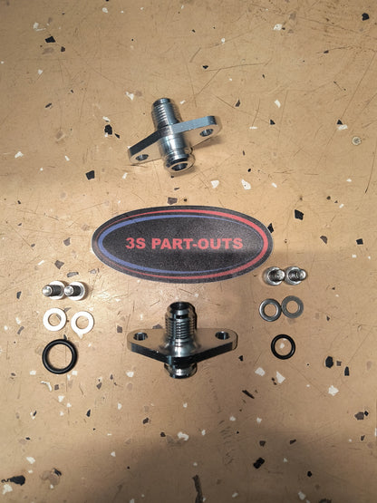 3000GT VR4 / Dodge Stealth TT Fuel Rail Adapters " Triangle and Diamond"