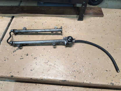 3000GT VR4/ Dodge Stealth TT Fuel Rail with AEM Fuel Pressure Regulator