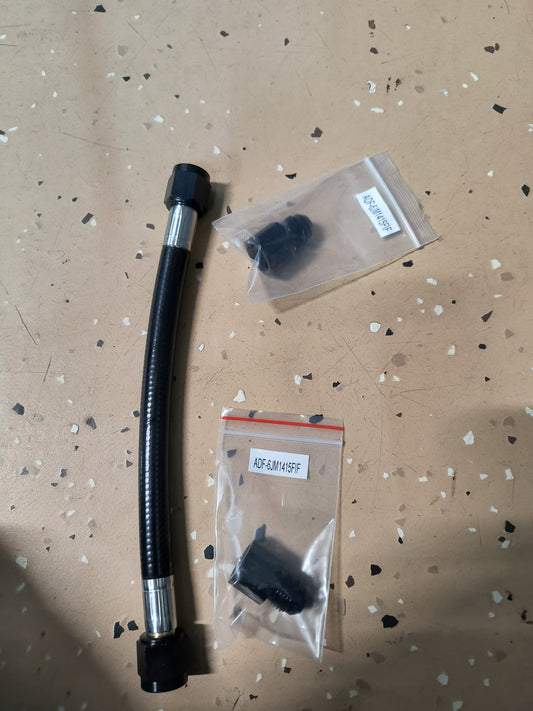 3000GT / Stealth Sending Unit to Hard Feed Line - 6AN PTFE Rubber Coated Line