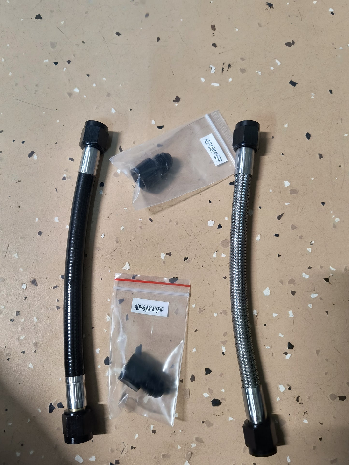 3000GT / Stealth Sending Unit to Hard Feed Line - 6AN PTFE Rubber Coated Line