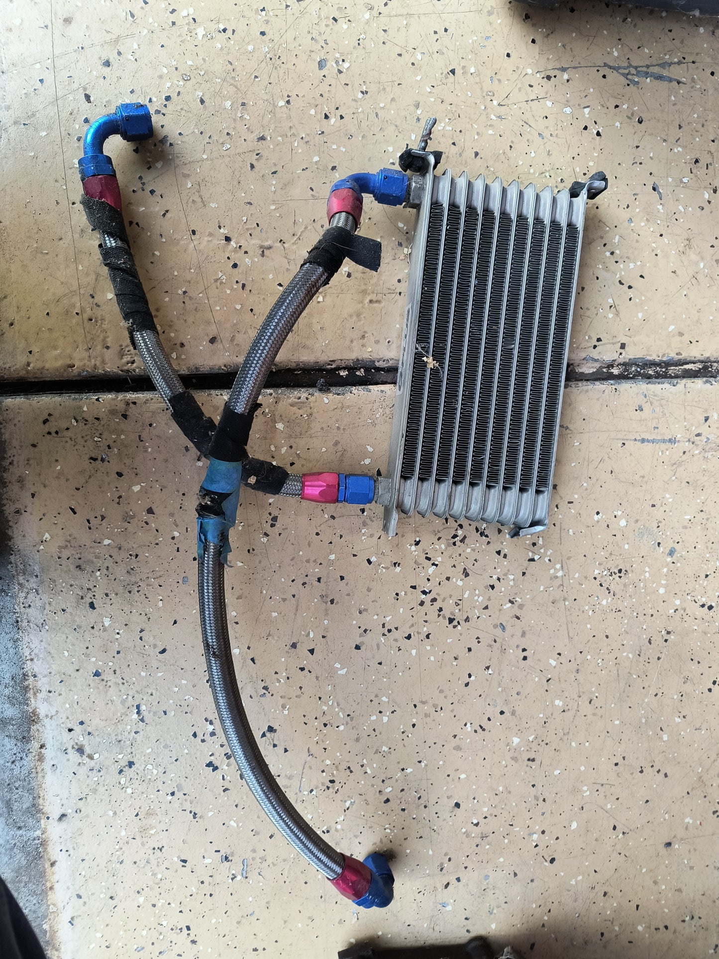 3000GT VR4 / Dodge Stealth TT Aftermarket Oil Cooler w/AN Lines