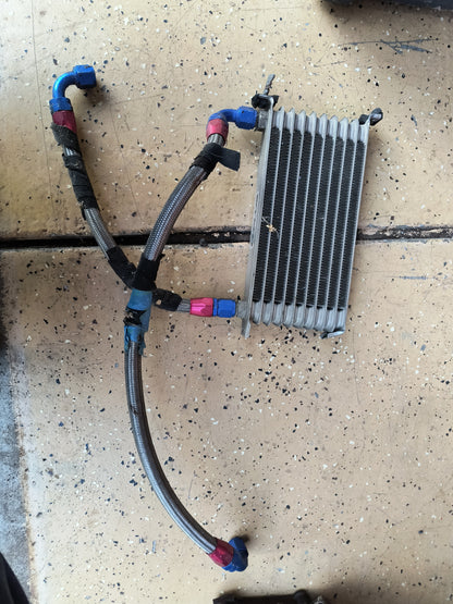 3000GT VR4 / Dodge Stealth TT Aftermarket Oil Cooler w/AN Lines
