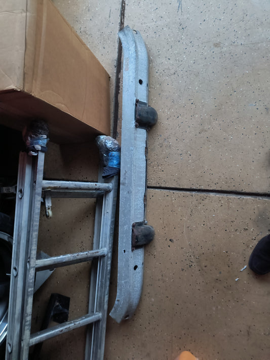 Rear aluminum crash bar