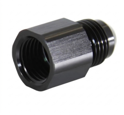 Adapter, -6 JIC AN Male » M14x1.5 Female Inverted Flare, Black