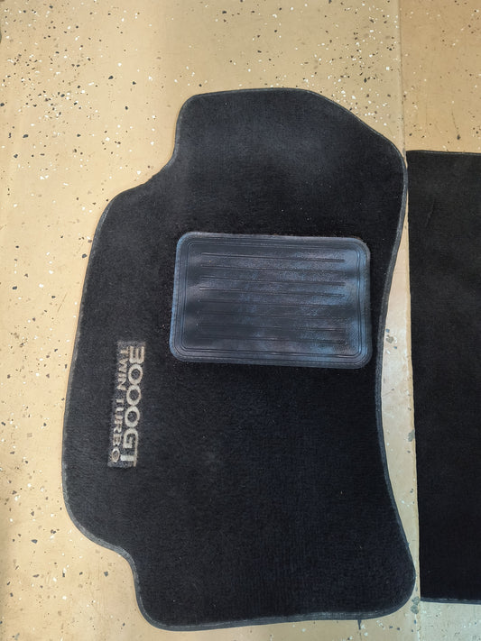 3000GT Twin Turbo Black Front Set Floor Mats
