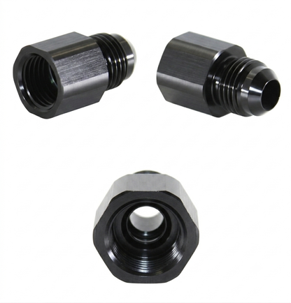 Adapter, -6 JIC AN Male » M14x1.5 Female Inverted Flare, Black
