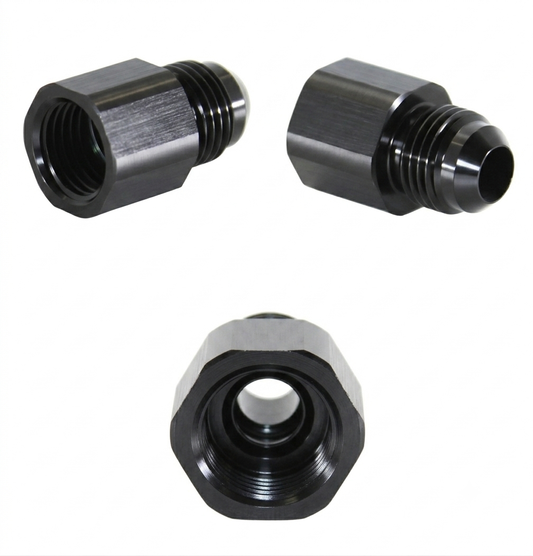 Adapter, -6 JIC AN Male » M14x1.5 Female Inverted Flare, Black