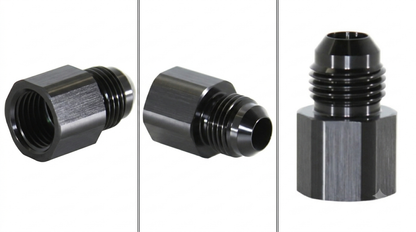 Adapter, -6 JIC AN Male » M14x1.5 Female Inverted Flare, Black