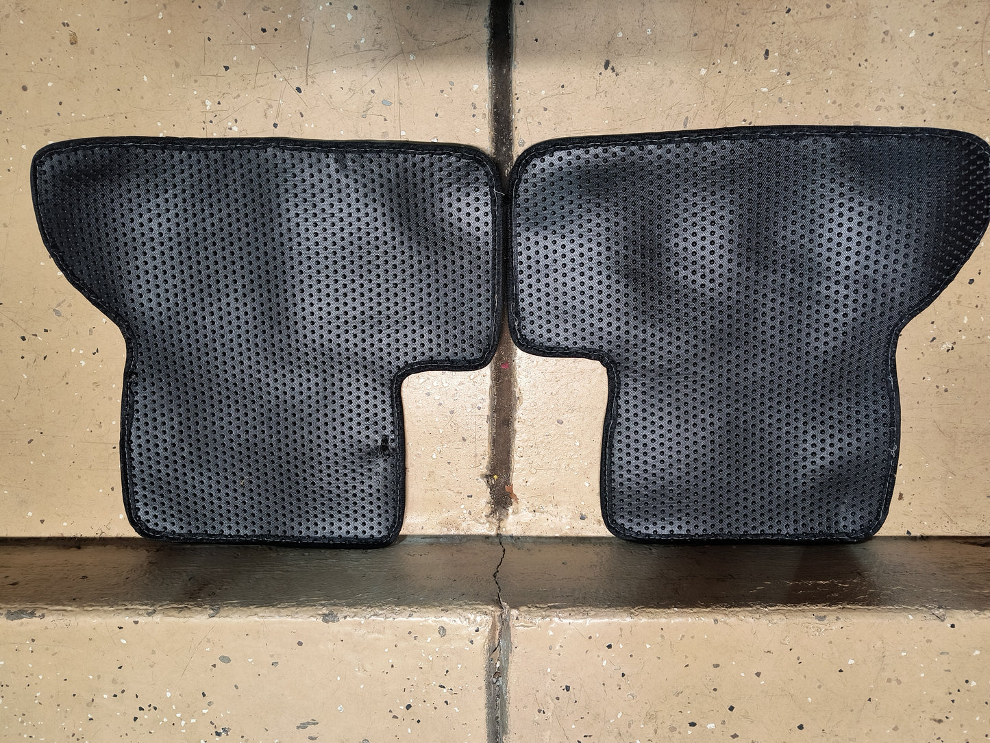 3000GT / Dodge Stealth Black Rear Floor Mats (Set)