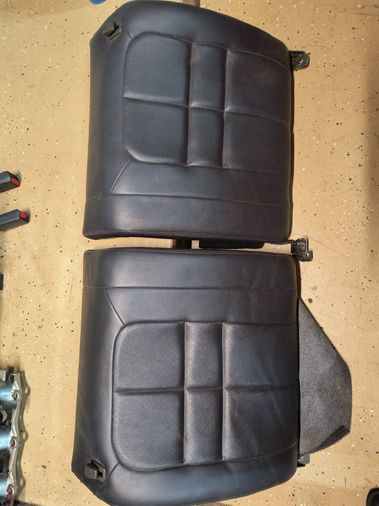 3000GT VR4 / Dodge Stealth TT Rear Upper Charcoal Leather Seats